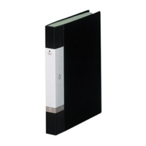 Rihitora File Clear Book A4 40-Pocket Black G3202-24