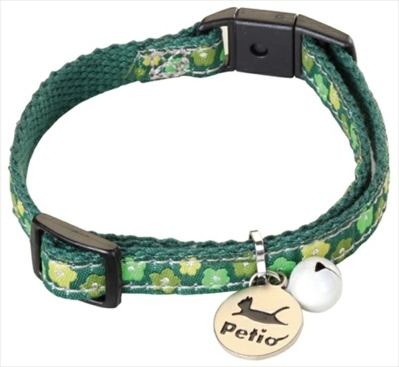 Petio Collar Komachi Collar Small Flowers Green