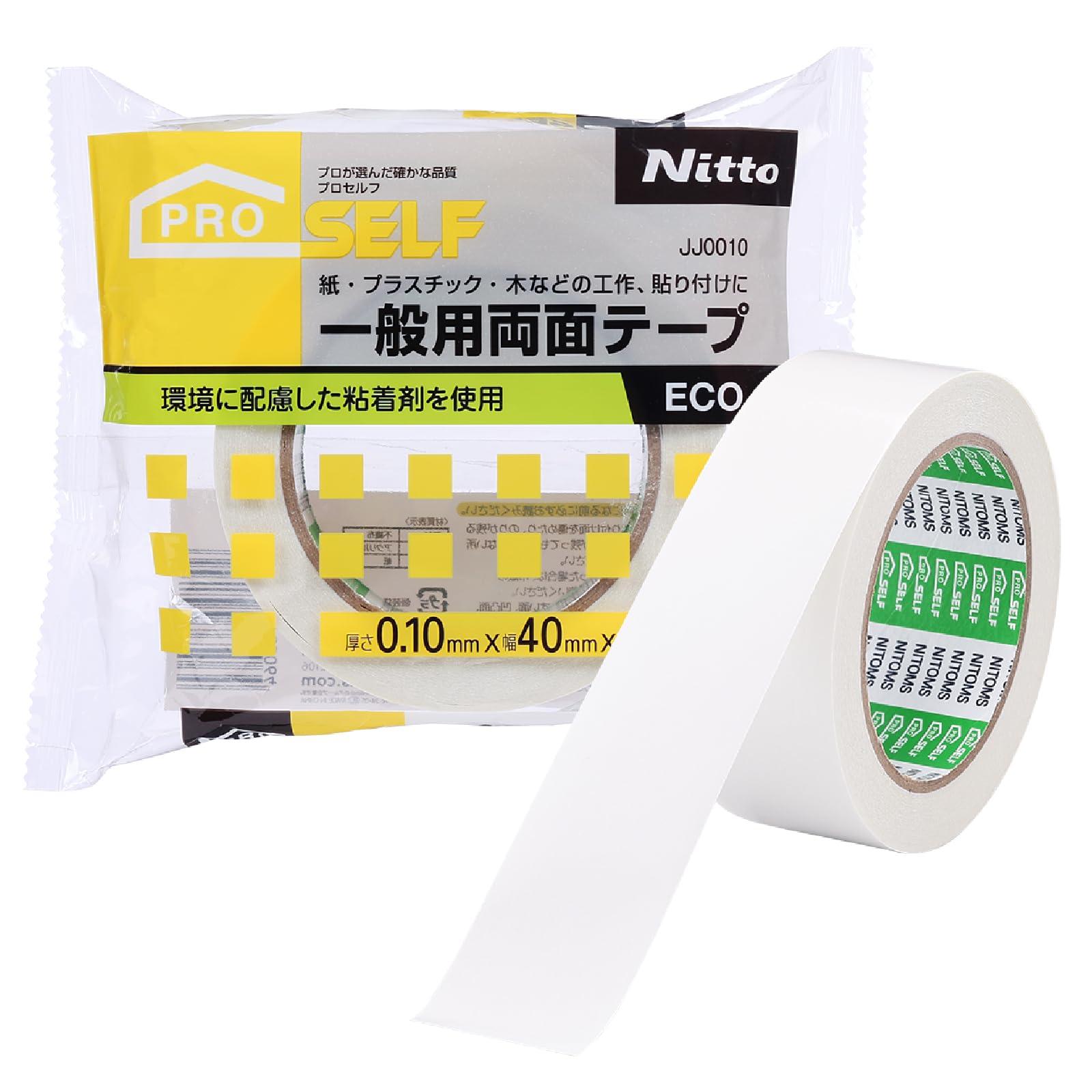 NITOMS PROSELF General-Purpose Double-Sided Tape ECO Universal Environmentally Conscious 40mm x 20m JJ0010
