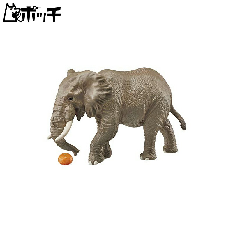 Takara Tomy Ania AS-02 African Elephant (with Orange) Animal Dinosaur Toy Ages 3+
