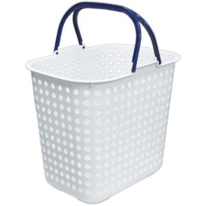 Heiwa Kogyo Laundry Basket Dot Deep Type White