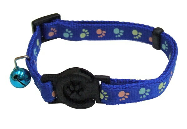 ONS Glow-in-the-Dark Foot Cat Blue (Cat Collar)