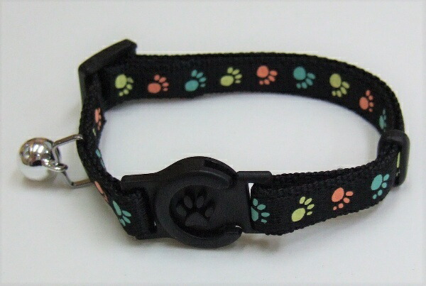 ONS Glow-in-the-Dark Foot Cat Black (Cat Collar)