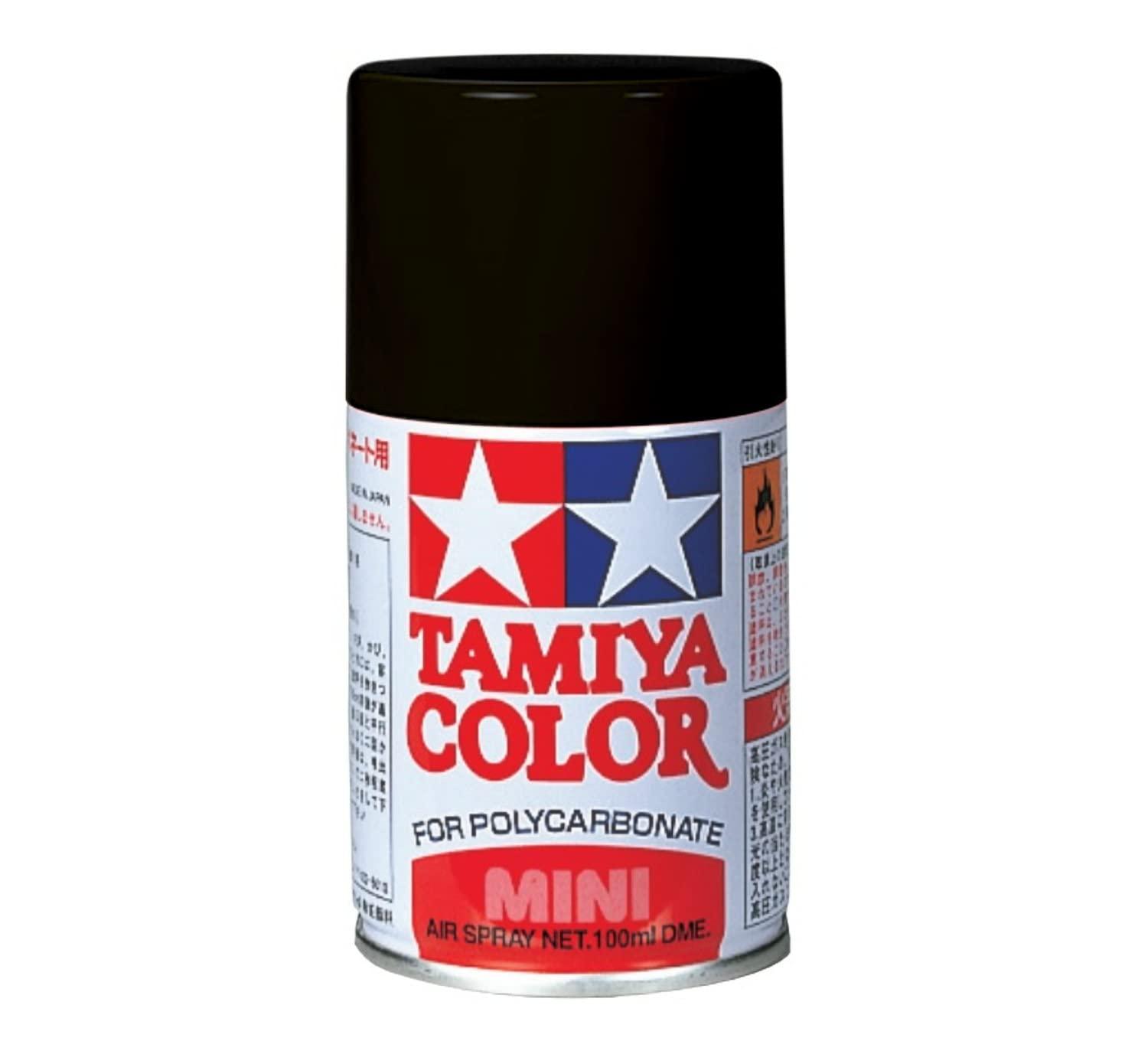 TAMIYA Polycarbonate Spray PS-5 Black Model Paint 86005