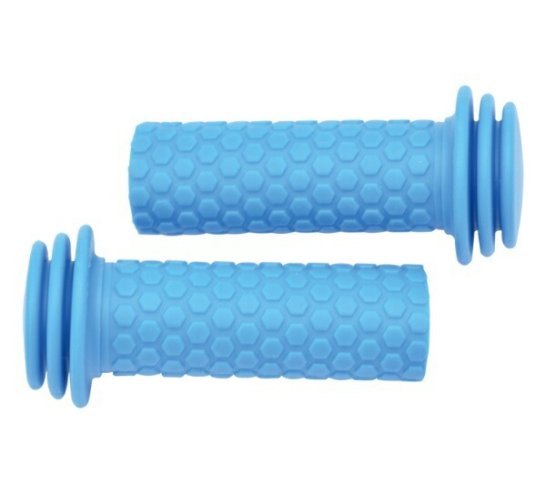 NOGUCHI Bicycle Grips [Toddler & Kids Grips] Compatible Handlebar Diameter φ22 Blue Left & Right Set For Children with Smaller Hands Thin Rubber Design 103832