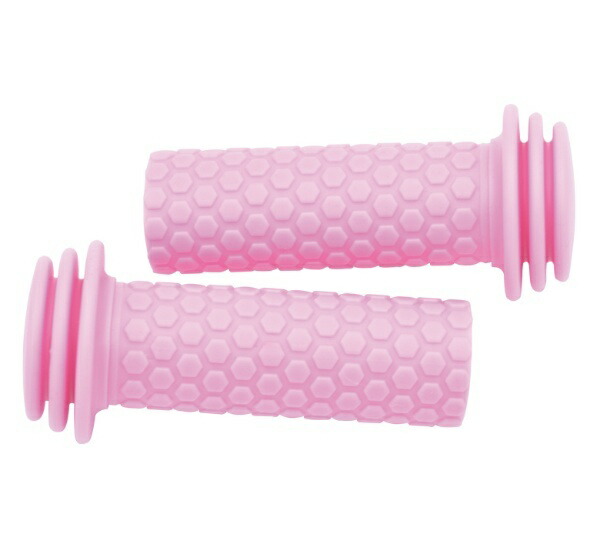NOGUCHI Bicycle Grips [Toddler & Kids Grips] Compatible Handlebar Diameter φ22 Pink Left & Right Set For Children with Smaller Hands Thin Rubber Design 103833