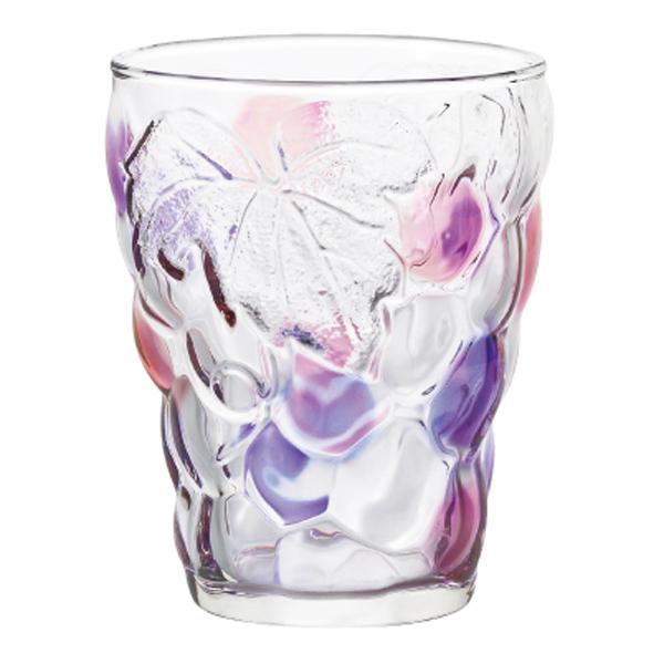 ADERIA Glass Cup Tumbler Grape Glass 260ml Violet Pink Made in Japan 7694