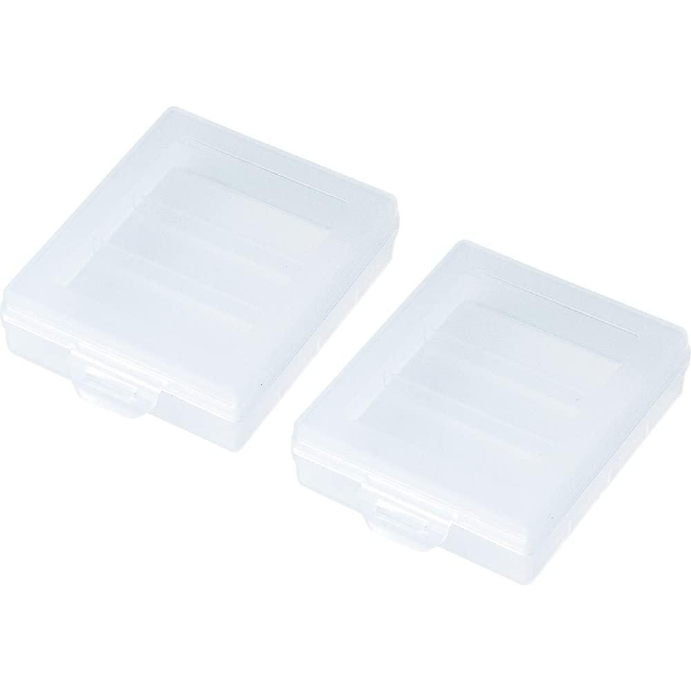 Sanwa Supply Battery Case (AA Size, 2-Pack, Clear) DG-BT3CLN