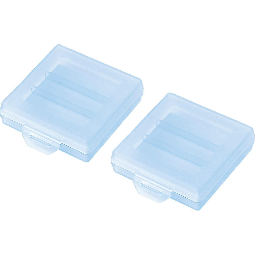 Sanwa Supply Battery Case (AA Size, 2-Pack, Blue) DG-BT4BLN