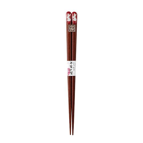 Wakasa Lacquered Chopsticks Furimuki Zodiac Chopsticks Eto no Hashi Rabbit (U) 20.5cm Made in Japan 12908-4