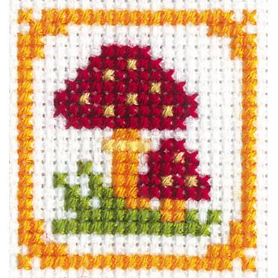 Olimpas Silk Strap Embroidery Kit Mushroom ST-18