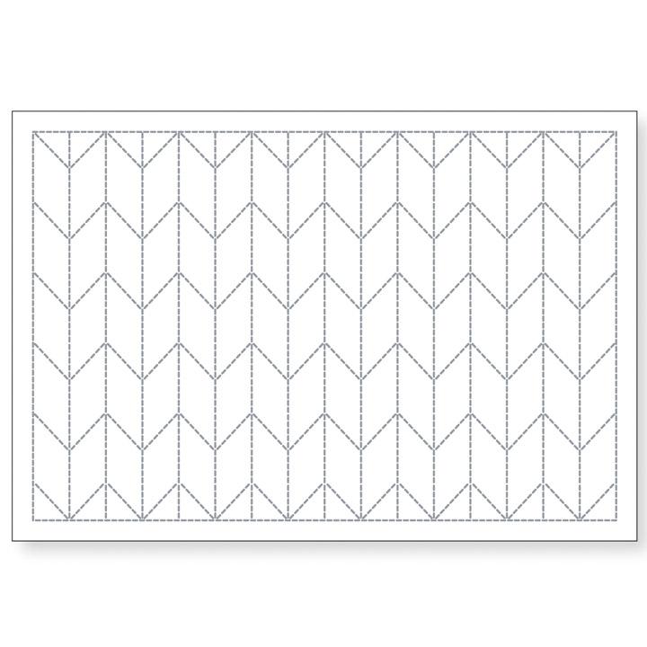 Olimpas Silk Sashiko Fabric Pack Sashiko Luncheon Mat L-1002 (White)