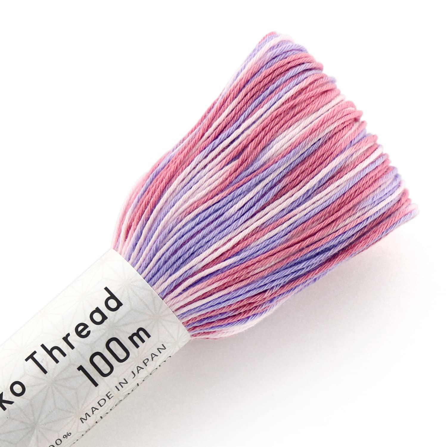 Olimpas Sashiko Thread 100m Colorful col.192