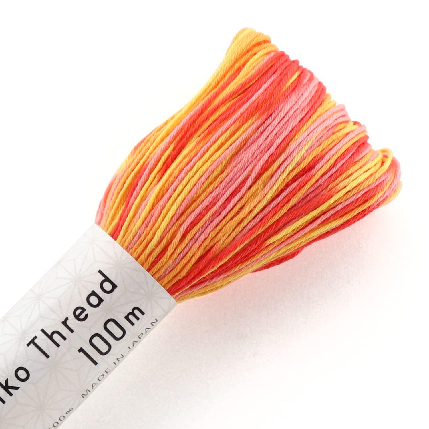 Olimpas Sashiko Thread 100m Colorful col.193
