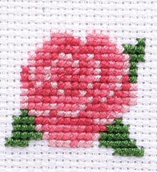 Olimpas Silk Key Ring Embroidery Kit Rose KS-10