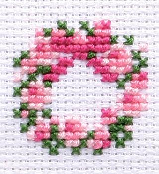 Olimpas Silk Key Ring Embroidery Kit Wreath KS-16