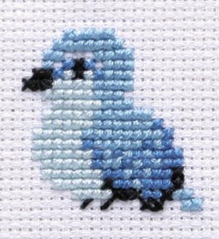 Olimpas Silk Key Ring Embroidery Kit Blue Bird KS-28