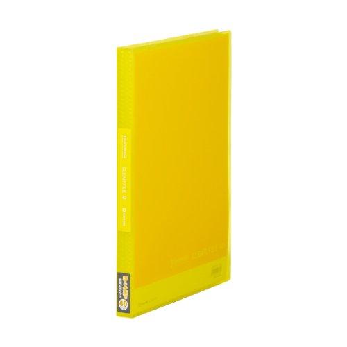 King Jim Clear File Simplies Transparent 40-Pocket A4 Vertical Yellow 186TSPW-Y