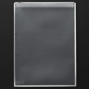 King Jim Clear Holder King Holder Envelope Type with Zipper and Gusset, Single Color, 10 Sheets, A4 Vertical, Off-White 787-10-M