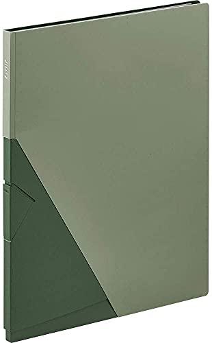 King Jim Clear File Jiritsu 10-Pocket A4 Vertical Green 8832H-G