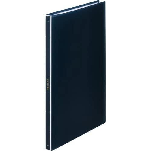 King Jim Clear File Hiktas Transparent 40-Pocket A4 Vertical Navy 7281TW-NV