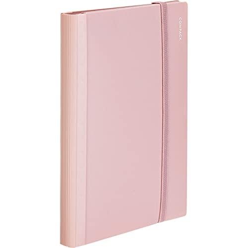 King Jim Clear File Compac 10-Pocket A4 Double-Fold Pink CN5894H-P