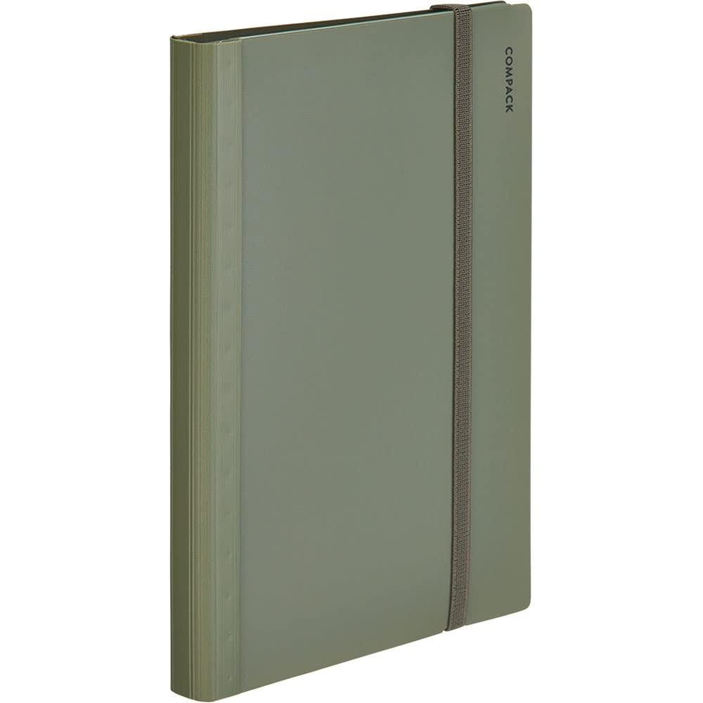 King Jim Clear File Compac 10-Pocket A4 Double-Fold Green CN5894H-G
