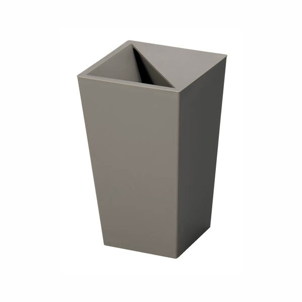 Shinki Gosei Tombo Unido Kaku Trash Can Hides Trash 5.5 Liters Brown Width 17 x Depth 17 x Height 28 cm Lid Included S-28 Made in Japan