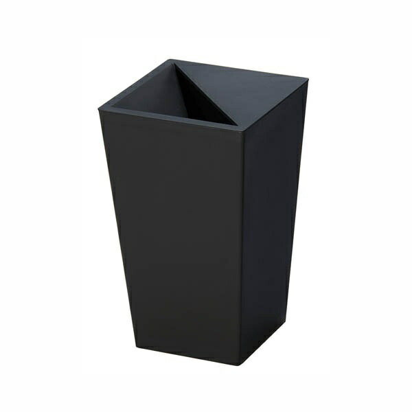 Shinki Gosei Tombo Unido Kaku Trash Can Hides Trash 5.5 Liters Black Width 17 x Depth 17 x Height 28 cm Lid Included S-28 Made in Japan