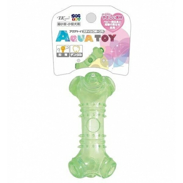 DOG TOY DT Aqua Toy Stick Bone S/Lime