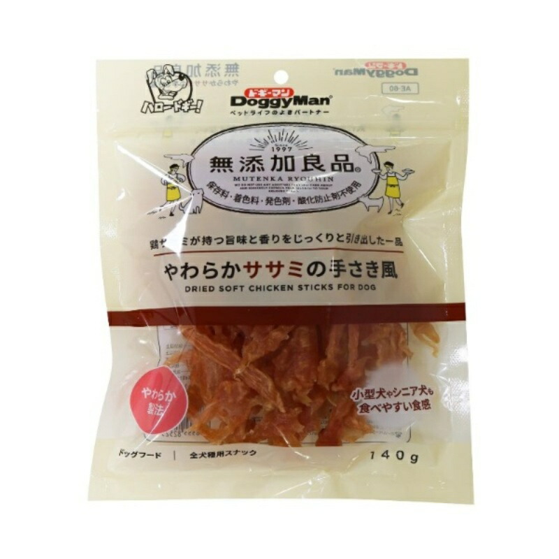 Doggyman Additive-Free Premium Soft Chicken Breast Hand-Cut Style 140g