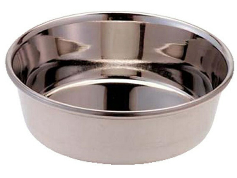 Doggyman Stainless Steel Dog Dish, Plate Type, SS Size