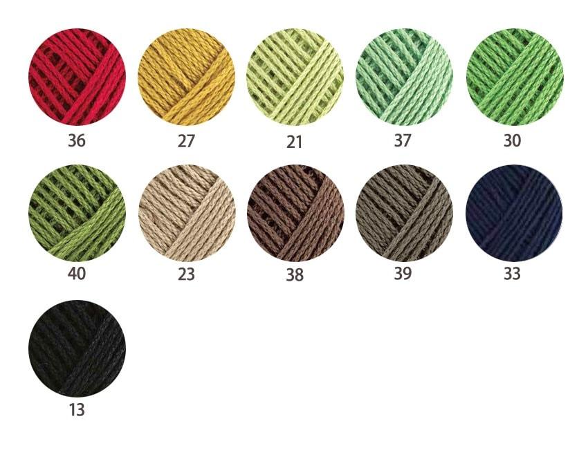 Hamana Hand-Knitting Yarn Wash Cotton Col.19 2744