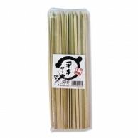 Commercial-use flat skewers, 6mm diameter, 27cm long, approx. 100 pieces per pack. Stable for skewering fish paste products.