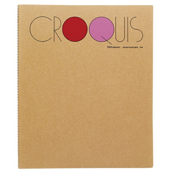 Maruman Sketchbook M Size Croquis Pad White Croquis Paper Red 100 Sheets SM-01