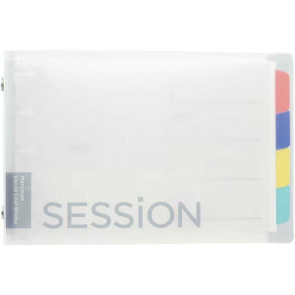 Maruman Loose-Leaf Binder Session Mini Size 5-Hole Clear FM310-98