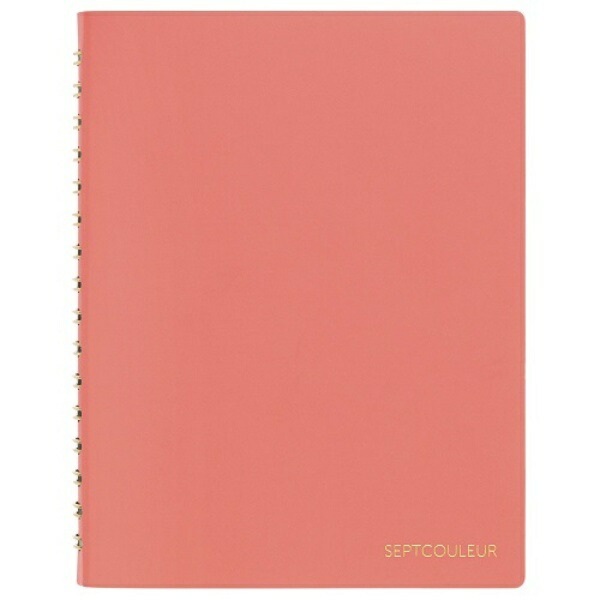Maruman Sept-Couleur Notebook A6 3mm Grid Paper 100 Sheets Spicy Coral Pink N769-08