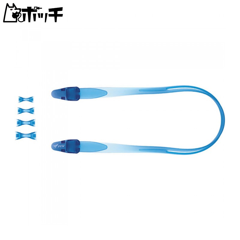 [View] Swimming Goggles Made in Japan for Elementary School Children Ages 6-12 Prescription Lens Compatible Strap Replacement Parts Kit Blue VPS741J BL