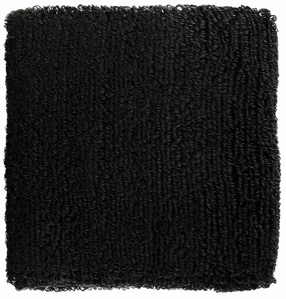 HATAS (Hata Sports Goods Industry) Wristband Knit Pile 8cm Black 2-Piece Set 356