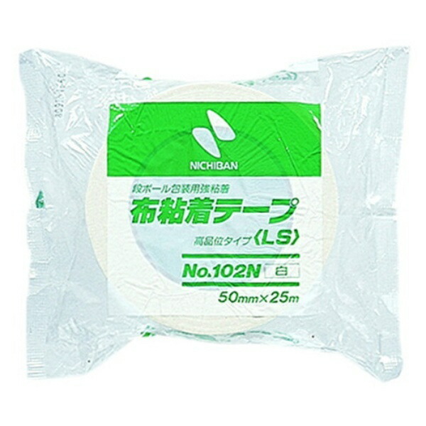 Nichiban Fabric Tape 50mm x 25m Roll 102N5-50 White