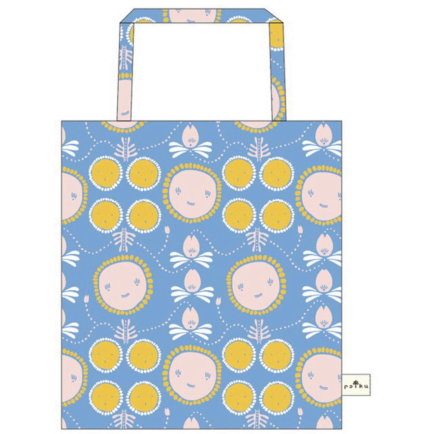 [Maru Shin] Tote Bag polku Sunflower Nordic Cute Ladies Small Walk Lightweight 0545024400