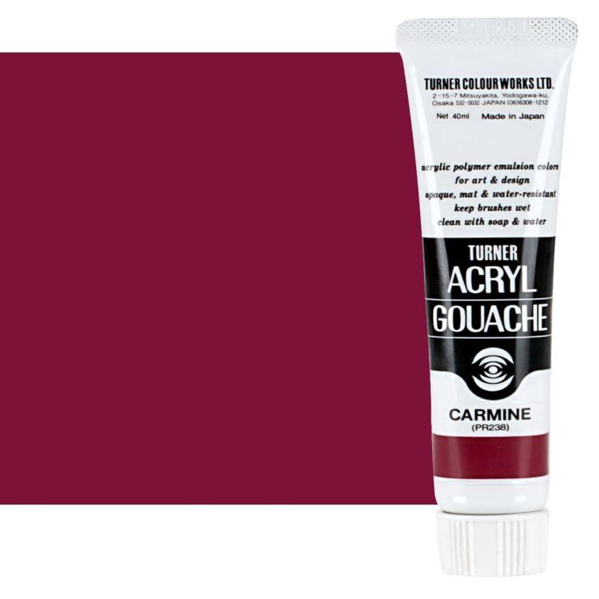 Turner Color Acrylic Gouache Single Color 40mL, 81 colors total