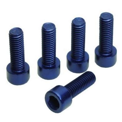 AP Bottle Cage Bolts, Blue (5-Pack)