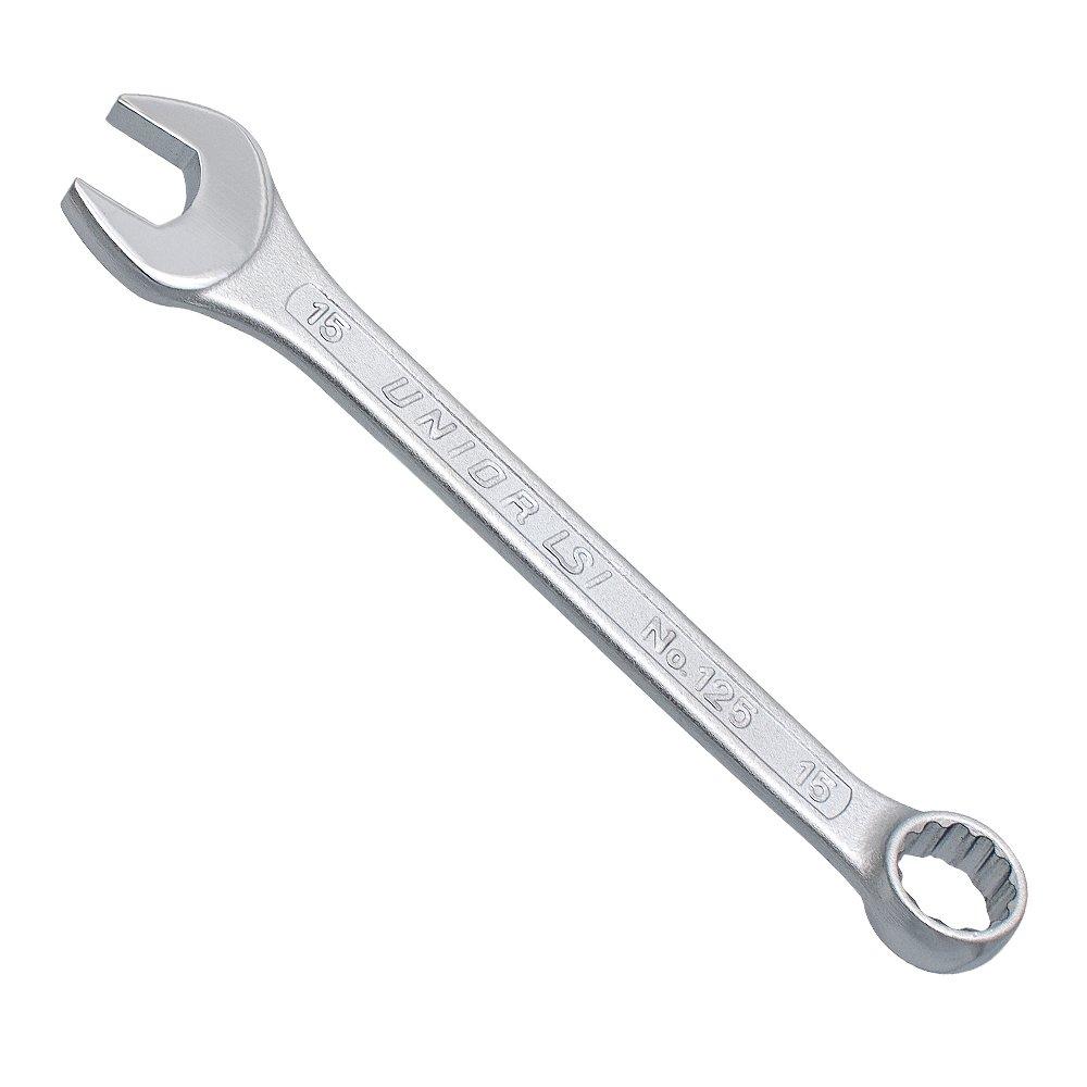 UNIOR Combination Wrench, Short, Silver, 6mm, 600414
