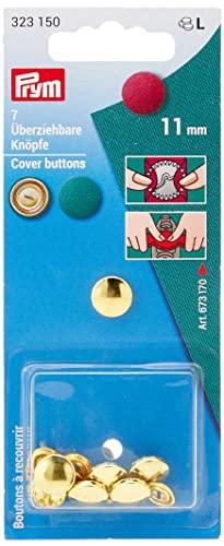 Prym Walnut Buttons Refill Pack 11mm 7 Pairs Silver 323150