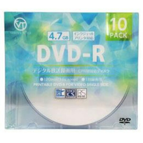VERTEX DVD-R for Terrestrial Digital Broadcast Recording 120 minutes / 4.7GB / 16x speed 10-disc slim case DR-120DVX.10CA