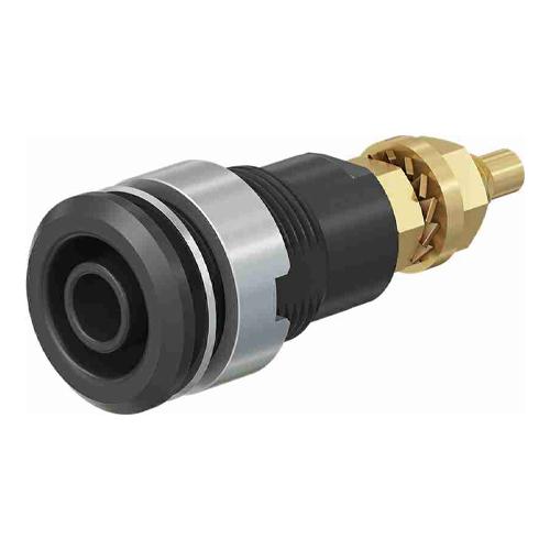 φ4mm/M12 Panel Mount Socket Black EA940DP-561 1 piece