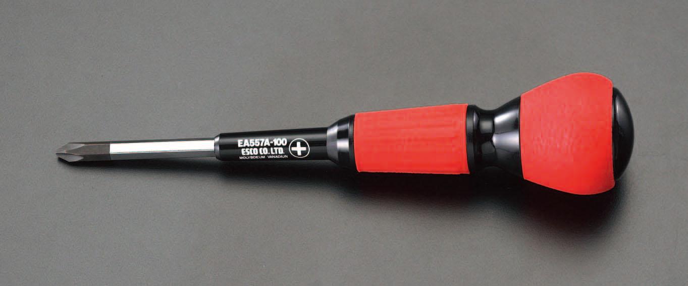ESCO #2x100mm[+] Screwdriver (Power Grip Denko) EA557A-100