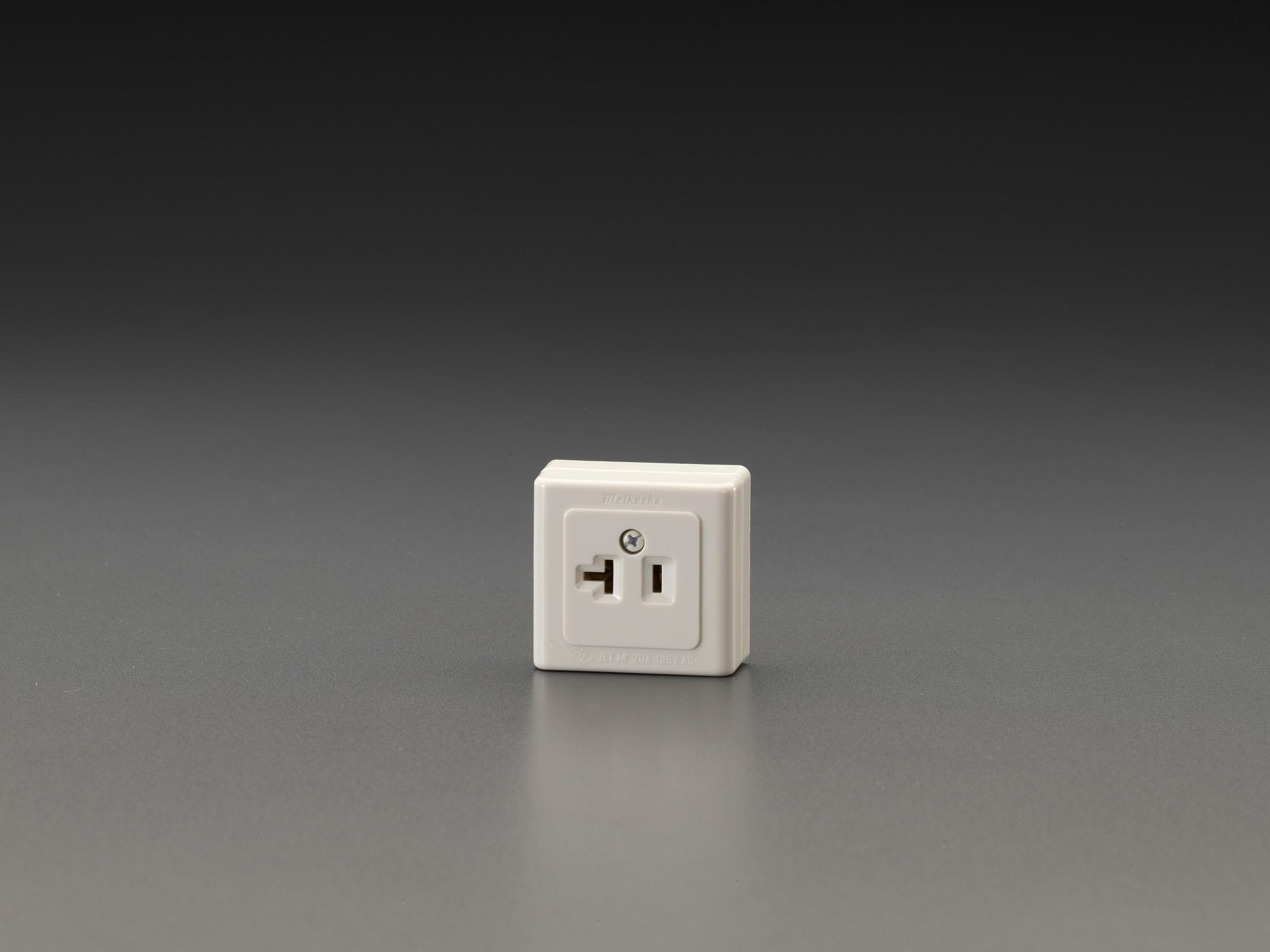 AC125V/20A Square Outlet (2P)