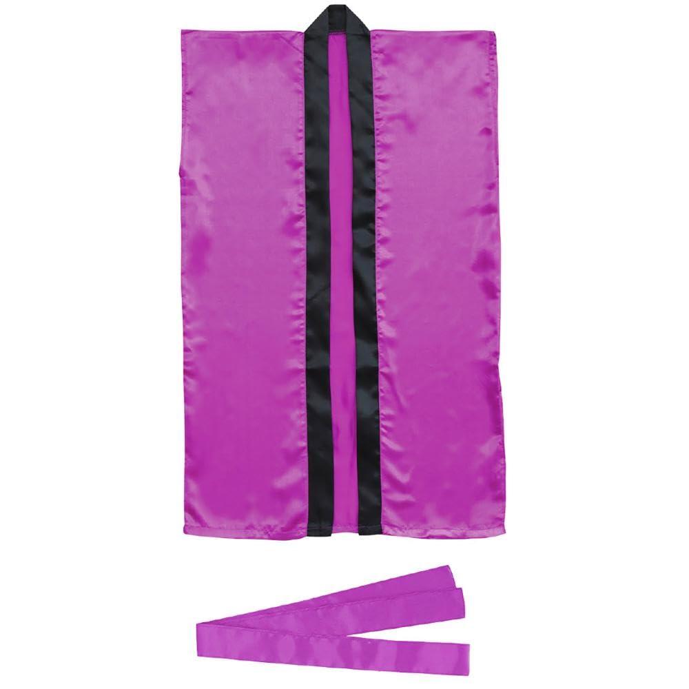 Soft Satin Long Hairband Purple L (with headband)